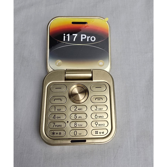 i17 Mini Palm Flip Mobile Phone 2G Dual SIM Standby Speed Dial FM Radio Voice - Picture 2 of 16